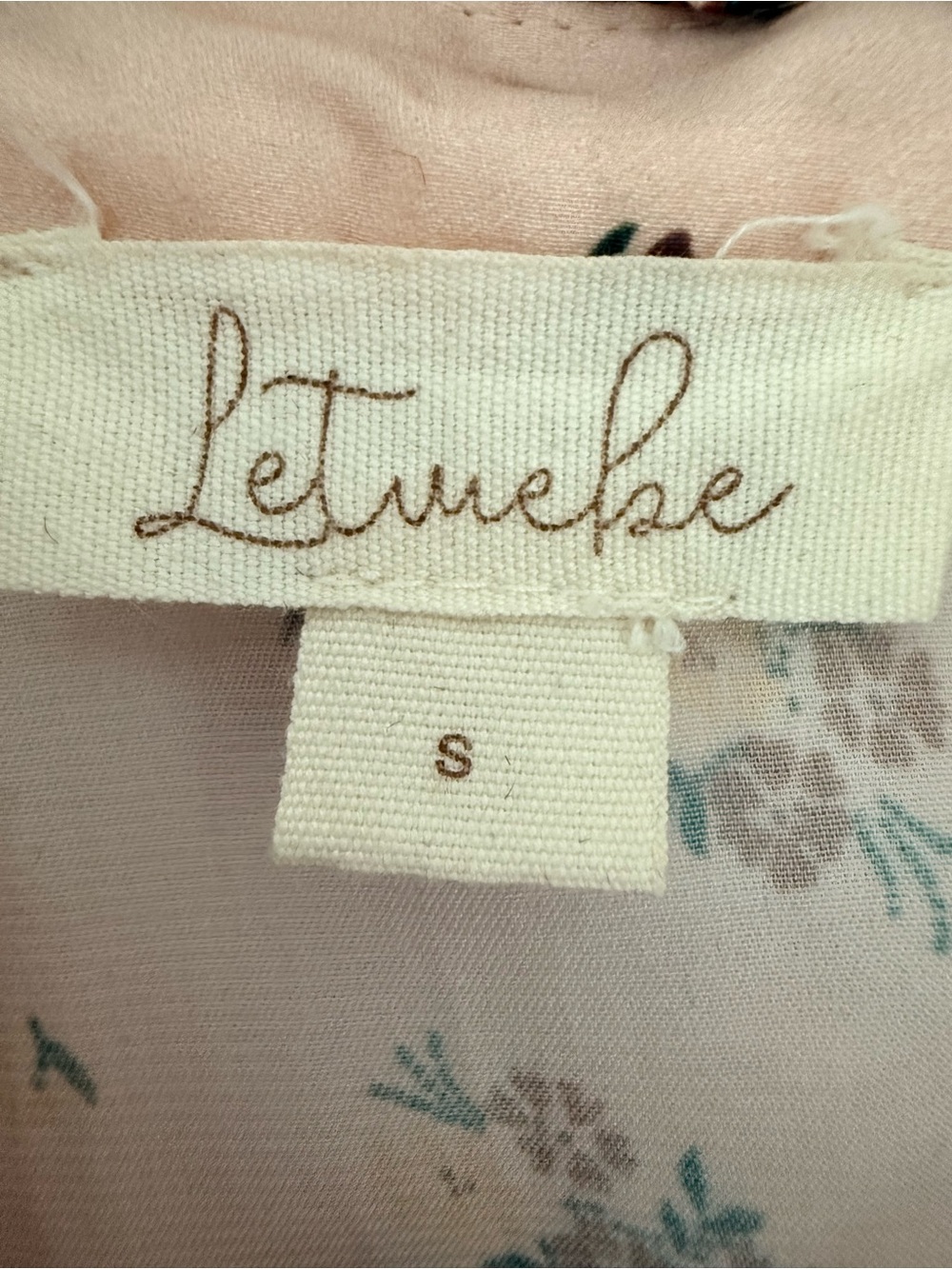 Anthropologie Letmebe Floral fringed blouse. - Picture 4 of 5